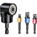 105� tournevis porte adaptateur et 3 embouts de tournevis 1 / 4 , 3 / 8 , 1 / 2 , visseuse d'angle, adaptateur ...