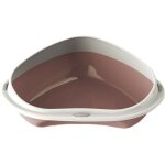 105355 bac  litire d'angle pour chats shuttle angolare 49cm plusieurs couleurs couleur: rose