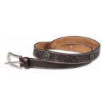 107 cm, marron: ceinture d'�quitation pour homme concho antique en cuir