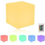 10cm cube lumineux led veilleuse pour enfants avec t�l�commande, dimmable r�glable