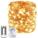 10m 100led guirlande lumineuse � piles, pour int�rieur / ext�rieur / no�l / mariage et terrasse pelouse ...