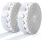 10m×25mm 2 pack bande d'étanchéité en silicone, joint de portes et fenêtres auto - adhésif, transparent ... 10m×25mm 2 pack bande d'étanchéité en silicone, joint de portes et fenêtres auto - adhésif, transparent ...