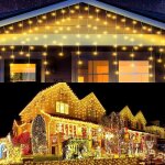 10m 400 leds rideau lumineux connectable ext�rieure int�rieure 8 mode �clairage, d�coration � guirlande ...