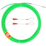 10m aiguille electricien , 4mm (vert)tire fils electrique, tire cable avec 2 t�te flexible de guidage, ...
