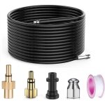 10m d�boucheur de canalisations pour nettoyeur haute pression k�rcher / bosch / lavor, sonde de d�bouchage ...