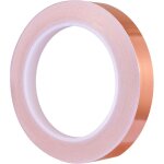 10mmx50m ruban adh�sif en cuivre anti limaces et escargots, feuille de cuivre autocollante pour vitrail, ...