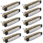 10pcs 12v feux de position lat�raux 6smd led lampe avant feux de position lat�raux arri�re pour remorque ...