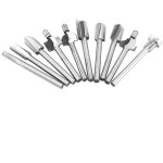 10pcs 3. 2mm 1 / 8   mini tige hss bois routeur cutter bits fraises � bois outil rotatif fraises rapide ...