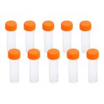 10pcs 5ml tubes  essai de rcipient de stockage de flacon en plastique avec joint en silicone pour laboratoir ...