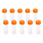 10pcs 5ml tubes � essai de r�cipient de stockage de flacon en plastique avec joint en silicone pour laboratoir ...