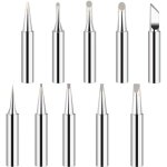 10pcs 900m remplacement pointes de fer � souder kit pannes � souder pour hakko, radio shack, tenma, atten, ...