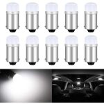 (10pcs )ba9s t11 53 t4w 64111 ampoule led 12v, 2smd 2835chips blanc 6000k ampoule led voiture pour lampe ...