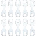 10pcs bande de fusible plate ton argent en alliage de zinc lame de rechange bande de fusible dc 32v compatible ...