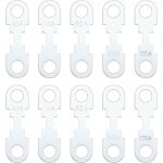 10pcs bande de fusible plate ton argent en alliage de zinc lame de rechange bande de fusible dc 32v compatible ...