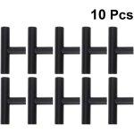 10pcs t bar boutons de meuble noir, poign�es pour quincaillerie de cuisine et salle de bain