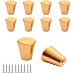 10pcs boutons de tiroir bouton de meuble 25mm rond poign�e de porte en aluminium avec vis pour armoires ...