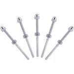 10pcs c�ble garde - corps syst�me filet� extr�mit� du goujon terminal pour 1 / 8 c�ble plate - forme ...
