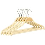 10pcs cintre bois. cintres. ceintres adulte. 10 pack cintres v�tements et pantalons. cintres pour pantalons ...