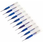 10pcs c�ne fraise en carbure, forets fraises � noyer de tungst�ne bleu enduit fraises en bout pour machine ...
