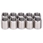 10pcs �crou d'insertion, insert filet� femelle m8 1. 25 m�le m10 1. 5 long 12mm trou inf�rieur 9. 0mm ...