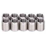 10pcs crou d'insertion, insert filet femelle m8 1. 25 mle m10 1. 5 long 12mm trou infrieur 9. 0mm ...