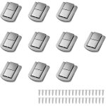 10pcs fermoirs de bo�te � bijoux fermoirs, fermoirs � bascule fermoirs bo�tes � bijoux, livr� avec 40 ...