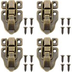 10pcs fermoirs pour boite en bois, r�tro loquet de fermeture malle et coffre, avec vis, loquet bo�tes ...