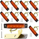 10pcs feux de gabarit lat�raux led, 12v 24v feux de gabarit led arri�re avant indicateur feux de gabarit ...