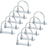 10pcs goupille de verrouillage, 1 / 4  goupille de blocage d'arbre de fil rond - pto pin goupille d'attelage ...