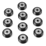 10pcs imprimante 3d pom plastique roue ronde passive avec roulement poulie 10pcs imprimante 3d pom plastique roue ronde passive avec roulement poulie