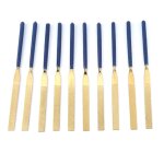 10pcs limes � diamant limes � aiguilles de diamant haute r�sistance � l'usure limes plat files blue outil ...