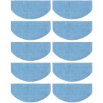 10pcs lingettes de nettoyage de robot aspirateur ultra fine en fibre cloth pad de balayage remplacement ...