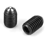 10pcs m10 filetage vis bille ressort en acier au carbone rgls noir plongeur ressort six pans creux (m1020) ...