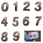 10pcs num�ro de plaque maison num�ros de bo�te aux lettres num�ros de porte auto - adh�sifs 0 - 9 num�ros ...