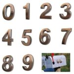 10pcs num�ro de plaque maison num�ros de bo�te aux lettres num�ros de porte , xu, auto - adh�sifs 0 - ...