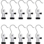 10pcs pinces � linge, acier inoxydable portable blanchisserie pendaison crochet, botte clips suspendus ...