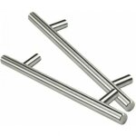 10pcs poign�e b�ton de porte t - bar cuisine porte meuble poign�es acier inoxydable - entraxe 96 mm