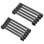 10pcs poigne meuble entraxe 192mm - poigne porte cuisine noire poignee barre meuble poignee de cuisine ...
