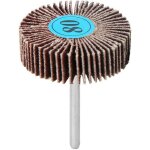 10pcs roues  lamelles montes, papier abrasif  l'oxyde d'aluminium de 80 grains, disque  lamelles ...