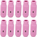 10pcs tasses en c�ramique de buse d'alumine tig 10n48 6 pour torche wp17 18 26 accessoires et pi�ces ...