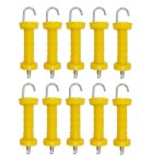 ?10pca?poign�e de portail de cl�ture �lectrique, poign�e de portail robuste, poign�e de portail en plastique, ...