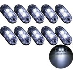 10x 2 led feux de marquage latéral 12 / 24v feux de gabarit led remorque lampe latérale avertissement ... 10x 2 led feux de marquage latéral 12 / 24v feux de gabarit led remorque lampe latérale avertissement ...