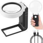 10x 30x avec lumière et support, loupe lumineuse led portable debout, loupe de lecture pliante avec pour ... 10x 30x avec lumière et support, loupe lumineuse led portable debout, loupe de lecture pliante avec pour ...