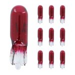 10x ampoule 12v 1, 2w t5 wedge rouge w2x4. 6d universel �clairage lumi�re bricolage remplacement