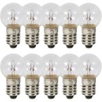 10x ampoule 6v 1. 8w e10 a visser g14 cyclomoteur velo feu moto mobylette