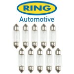 10x ampoules navettes 12v c5w sg8 - 5. 5d 11x38mm c5w