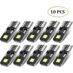 10x ampoules t10 led voiture lampe xénon 12v chipsets w5w 2825 6000k ultra claire pour lumière dôme carte ... 10x ampoules t10 led voiture lampe xénon 12v chipsets w5w 2825 6000k ultra claire pour lumière dôme carte ...