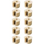 10x boitier excentrique 15mm assemblage plastique insert acier �paisseur bois 19mm beige connecteur meuble ...