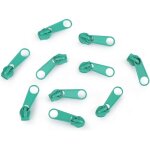 10x curseur n3 non verrouillable pour fermeture clair  glissire spirale zipper tirette mtal idal ...