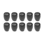 10x embout enveloppant ext�rieur rond noir renforc� avec base �largie pied de chaise table patin meuble ...